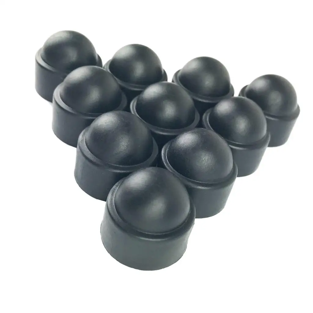 25MM Wheel Nut Covers Lug Nut Center Covers M12 Screw Cover Protector Black