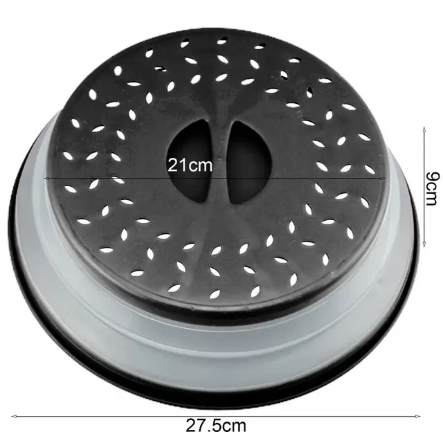 Microwave Food Cover Splatter Guard TPR Heat Insulation Microwave Splatter  Guard with Air Vent Microwave Cover Kitchen Tools
