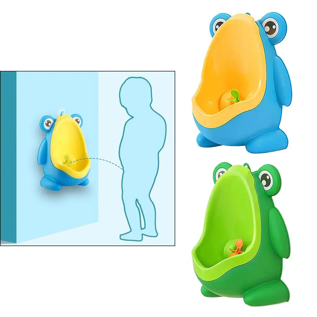 Frog Little  Pee Toilet Children Training Potty Urinal Wall Mounted