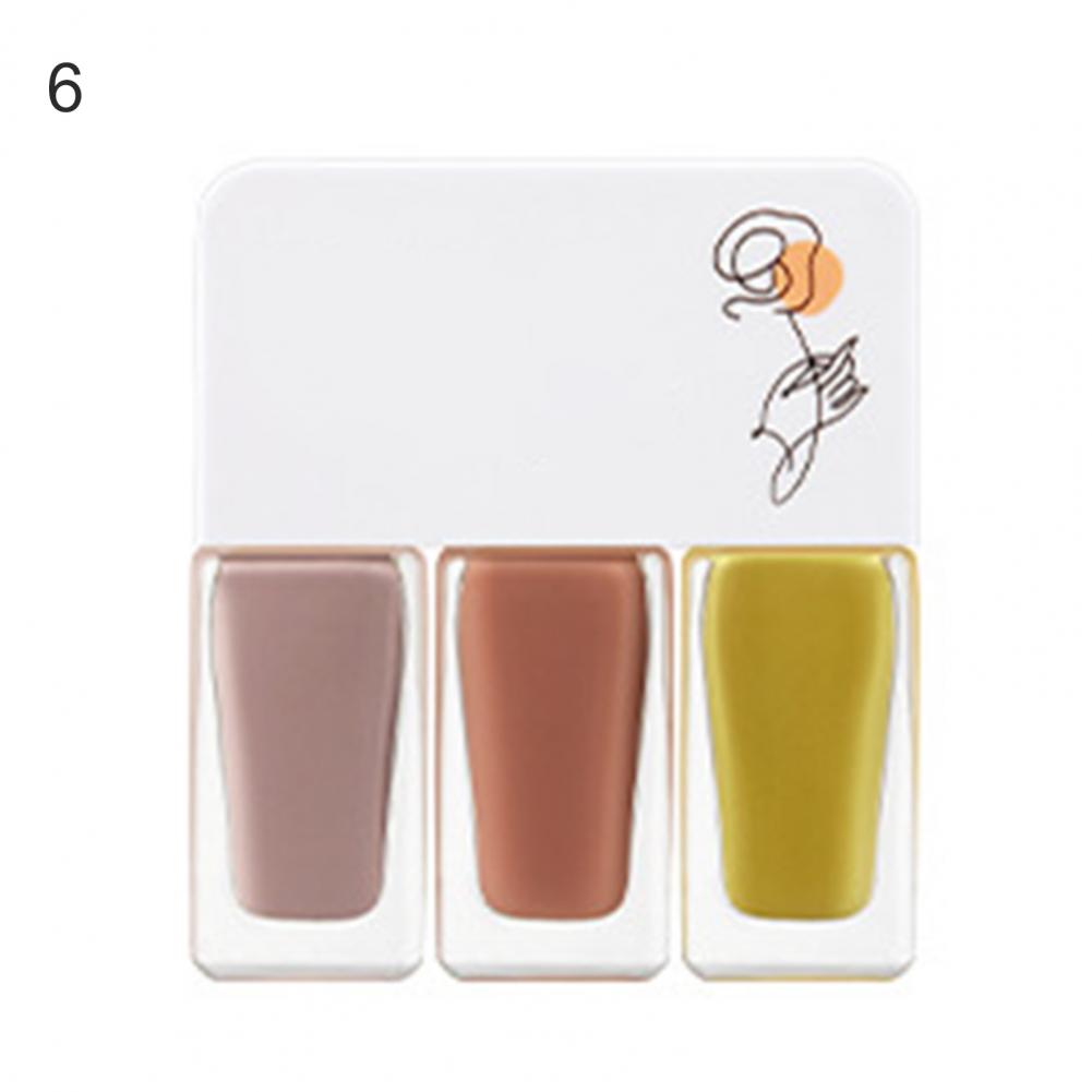 3Pcs/Set Water-Based Gel Nail Polish Set - 12g, Quick-Dry, DIY 3-in-1 Nail Art