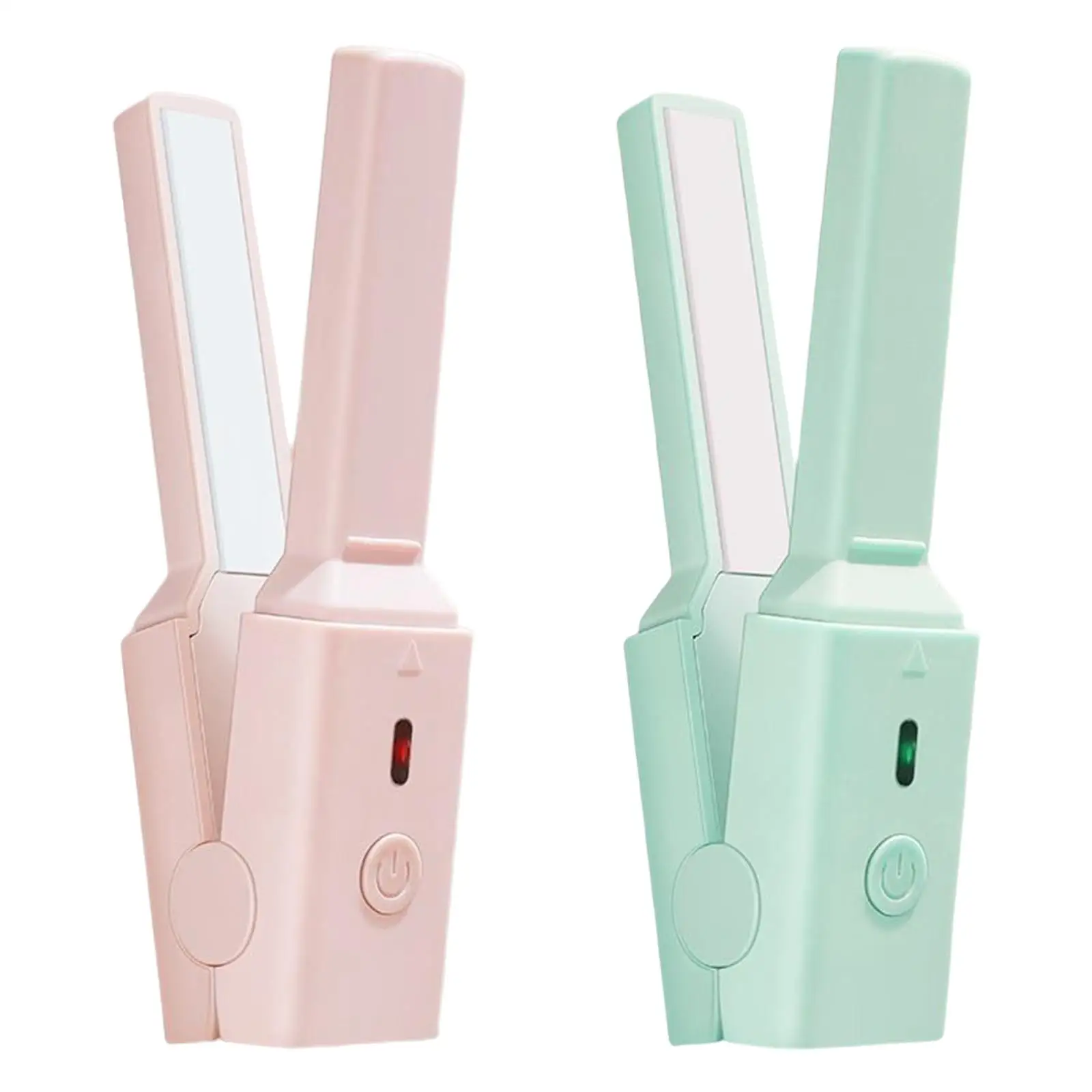 Hair Straightener and Curler Mini Size USB for Styling Tool Home Wavy Hair