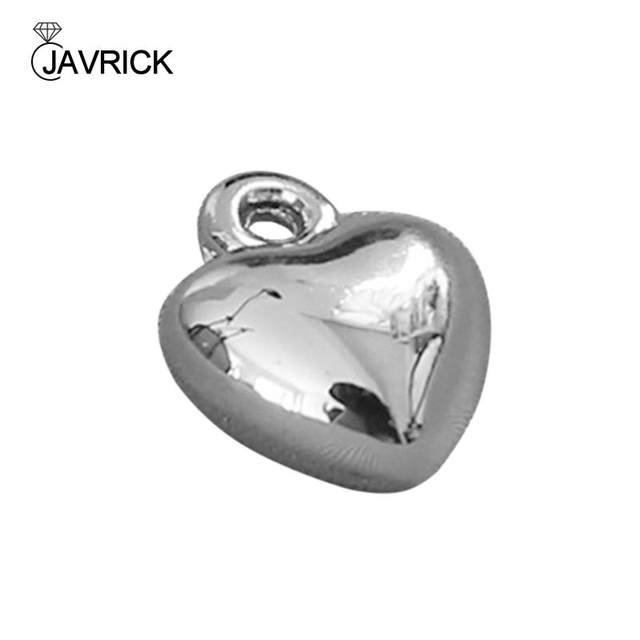 Vintage Silver color Puffy deals 3D Plain Smooth Heart Pendant