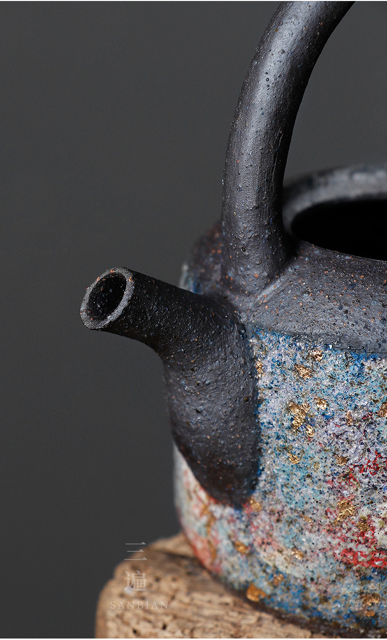 Colorful Gold Loop-Handled Teapot_07.jpg
