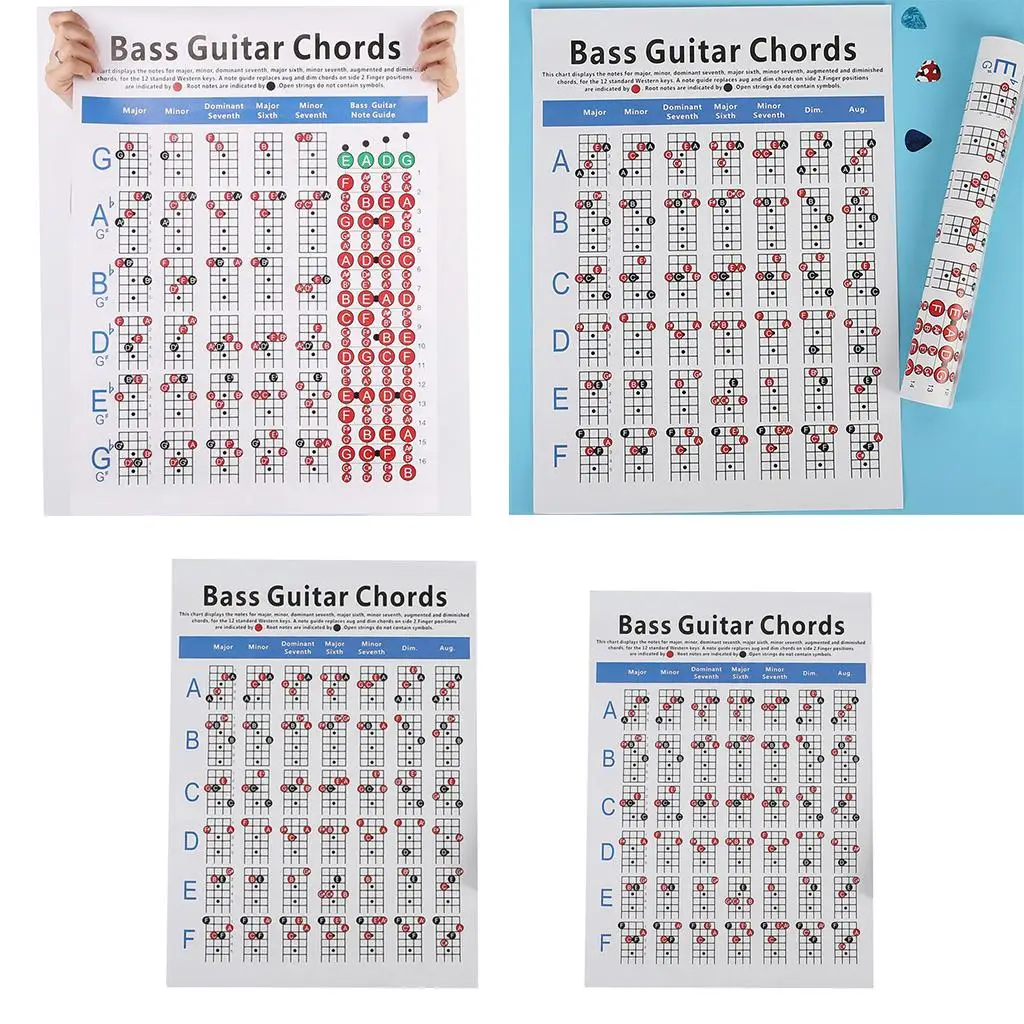 Bass Guitar  Practice Chart Fingering Practice Learn Teach Guitar