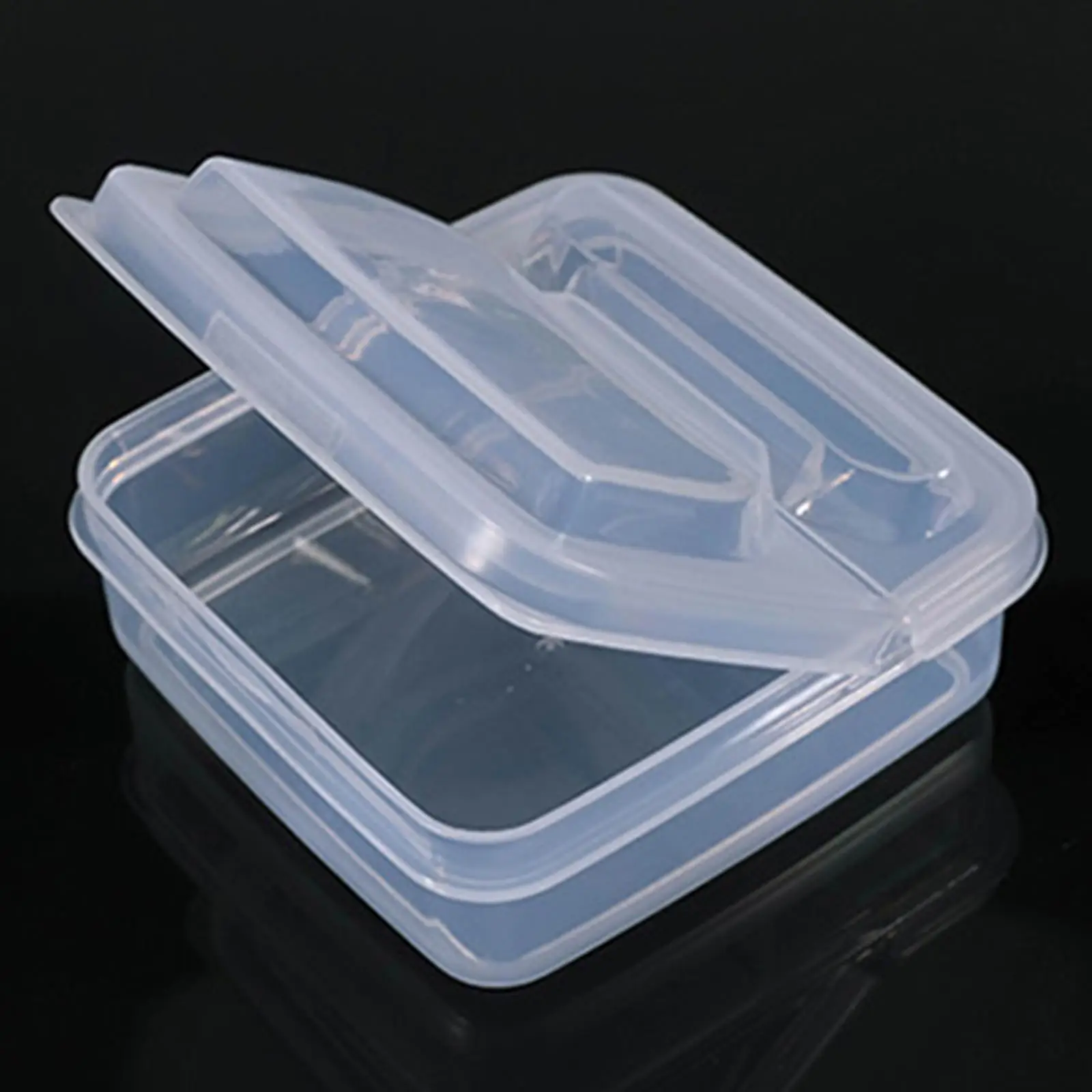 5x Sliced Cheese Container Compact Cookie Holder with Flip Lid Freezer Drawers Bins Transparent Cheese Sliced Storage Box