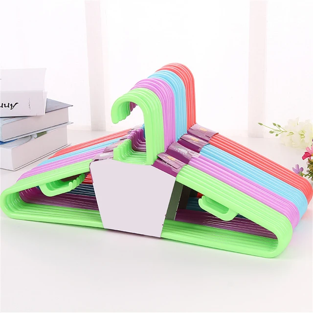 50 Pcs. of Standard Plastic Hangers for Clothes - Durable Tubular Hanger  Slim Design Idea for Daily Use Space Saving Heavy Duty - AliExpress