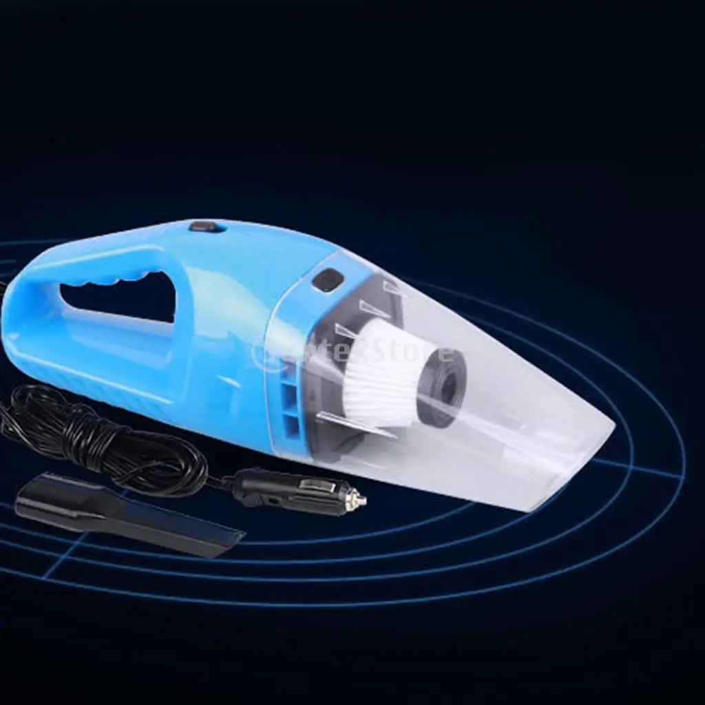 1Set Corded Car Vacuum Cleaner High Power 4000PA Wet/Dry Portable Handheld Auto Vacuum Cleaner