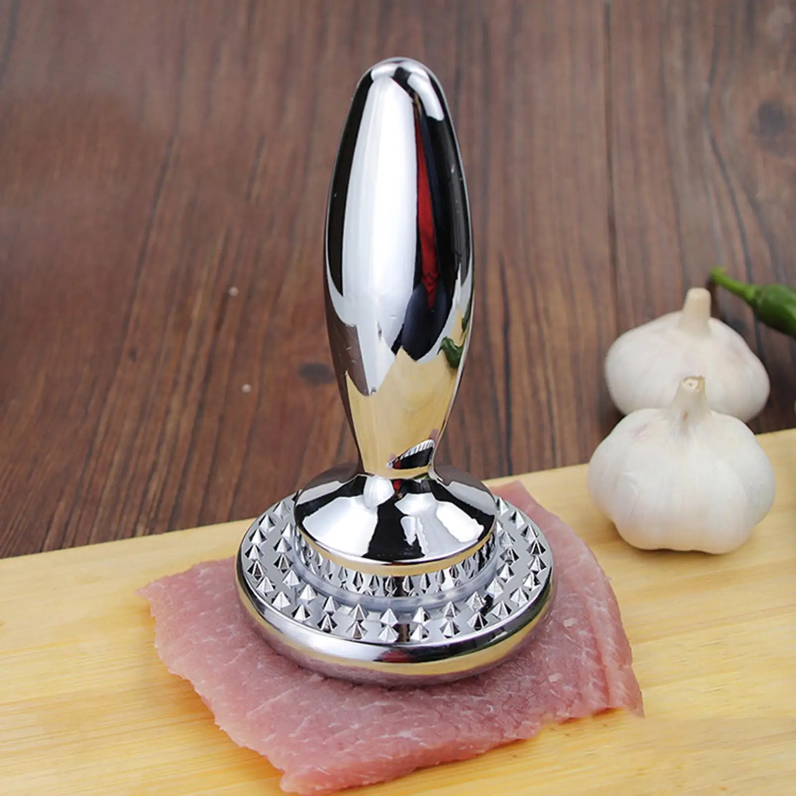 Meat Tenderizer Dual Sided Heavy Duty Reversible Detachable Convenient Marinating Prep Tool for Home Nuts Garlic Steak Kitchen