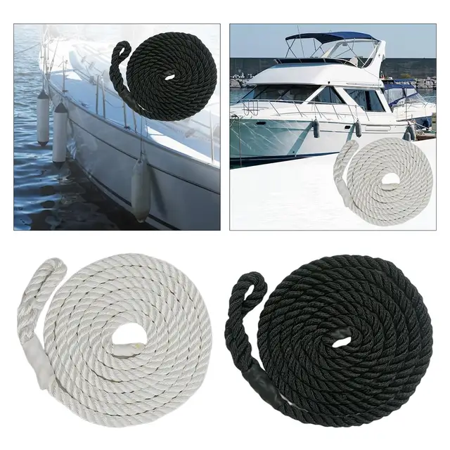 Premium Boat Line with Eyelet, Boat Bumper Rope/Boat Rope, Dock Ties Boat  Ropes for Docking - AliExpress