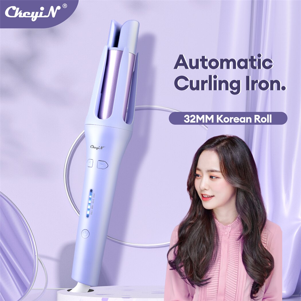 Best of CkeyiN Automatic Hair Curler 32MM Auto Rotating Ceramic Hair Roller Professional Curling Iron Curling Wand Hair Waver Reviews & Tips