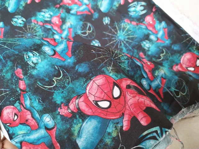 Disney Spiderman Cotton Fabric By The Meter,Printed Fabrics For Sewing  Dress Clothes Patchwork,DIY Needlework Handmade Tissu