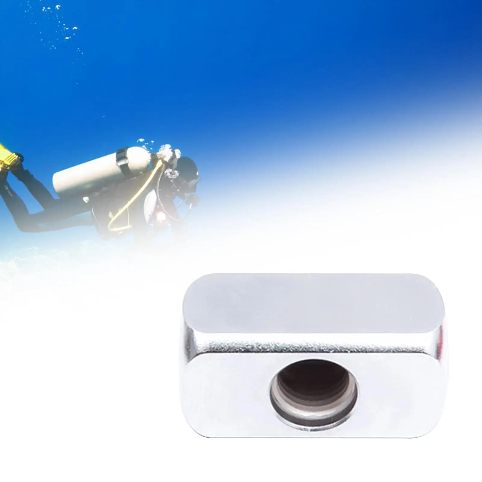 Scuba Diving Regulator Adapter Connector Brass Brass Snorkeling Wear Resistant