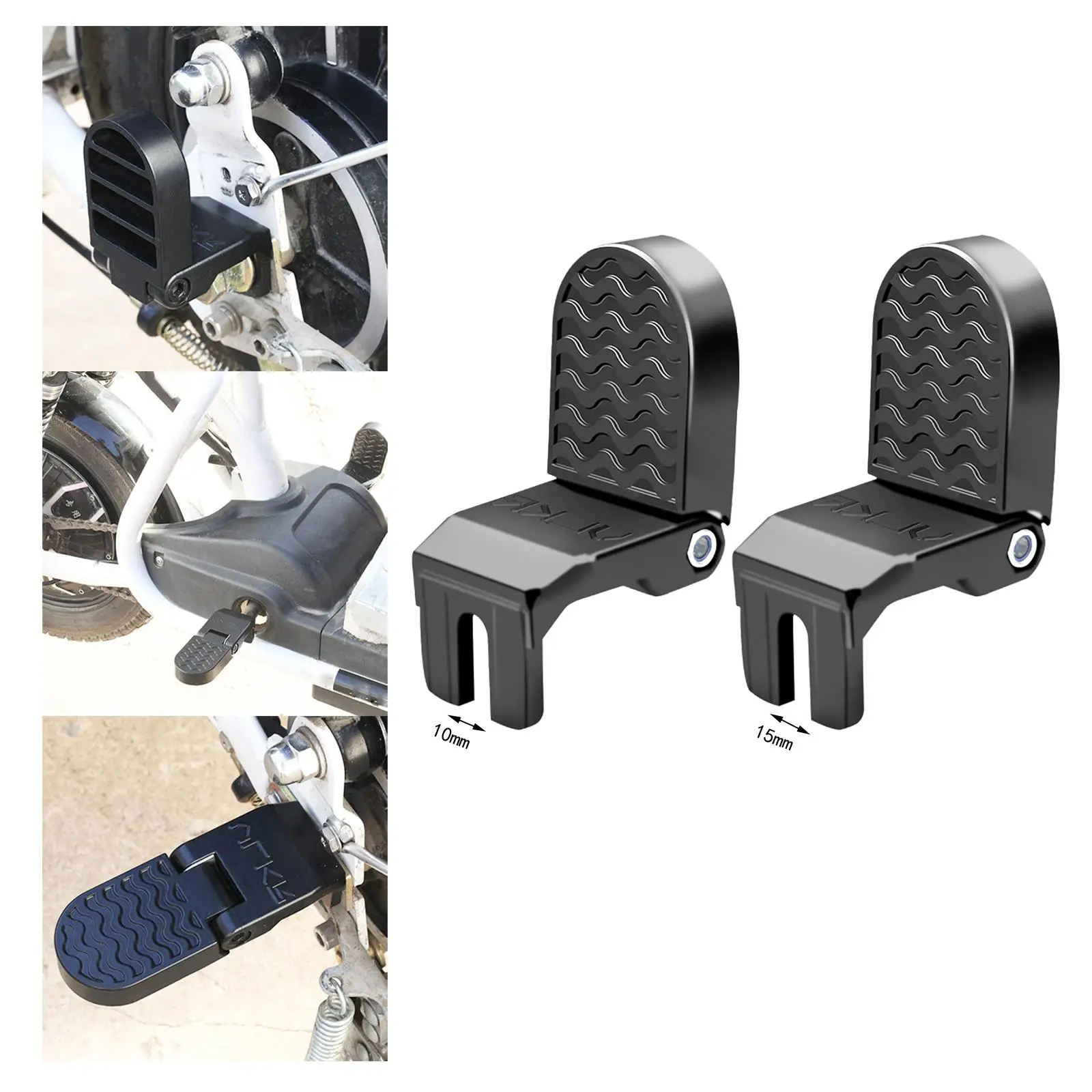 2x Motorbike Bike Rear Pedals Footpeg Cycling Accessories Bicycle Footrest