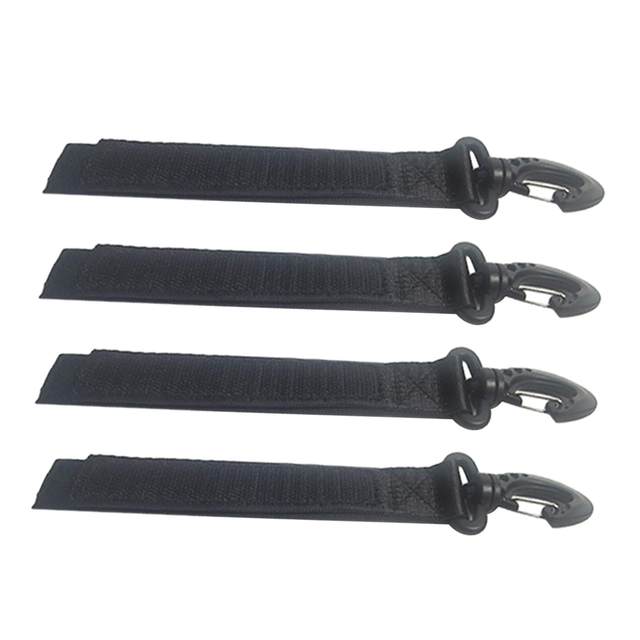 4 Pieces Kayak Paddle Holder Strap Fishing Rod Fixed Buckle Paddleboard Oars Keeper for Garden Marine Garage Watercraft