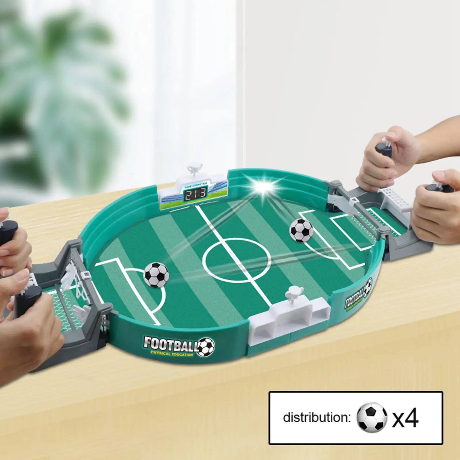 Soccer Game Mini Tabletop Football for Kids Adults Two Players