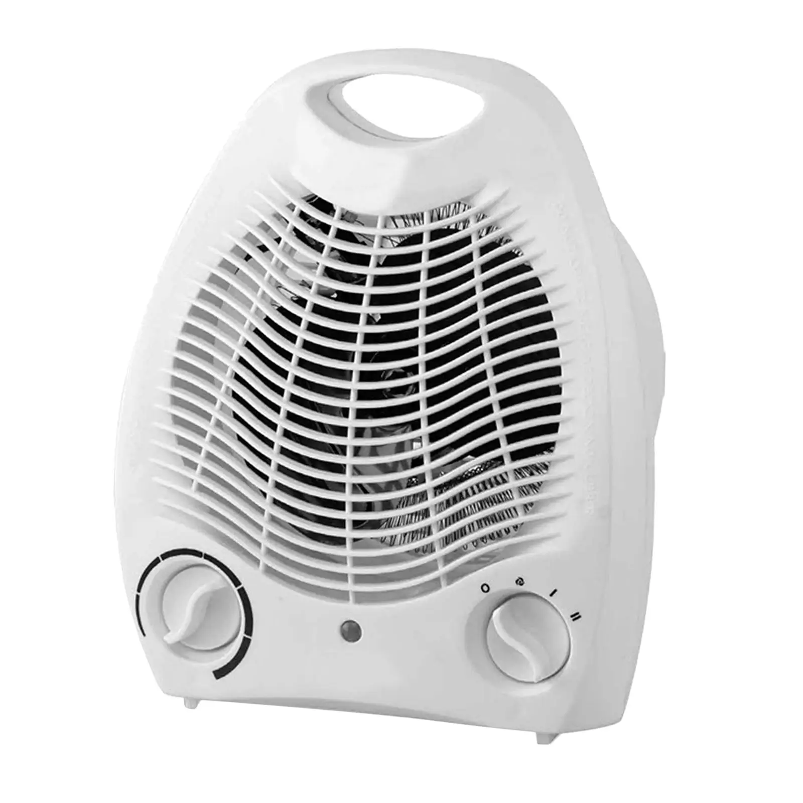 Portable Fan Heater, Adjustable  Switch, Overheat , 3 Heat Settings, 1000-2000 W, White