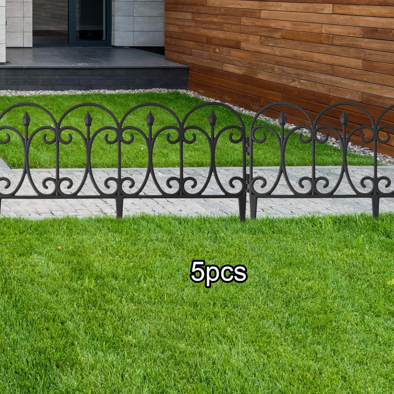 Animal Barrier Fence Multipurpose Decorative Ornament Diy Fencing Flower Edging Panel for Backyard Lawn Yard Patio