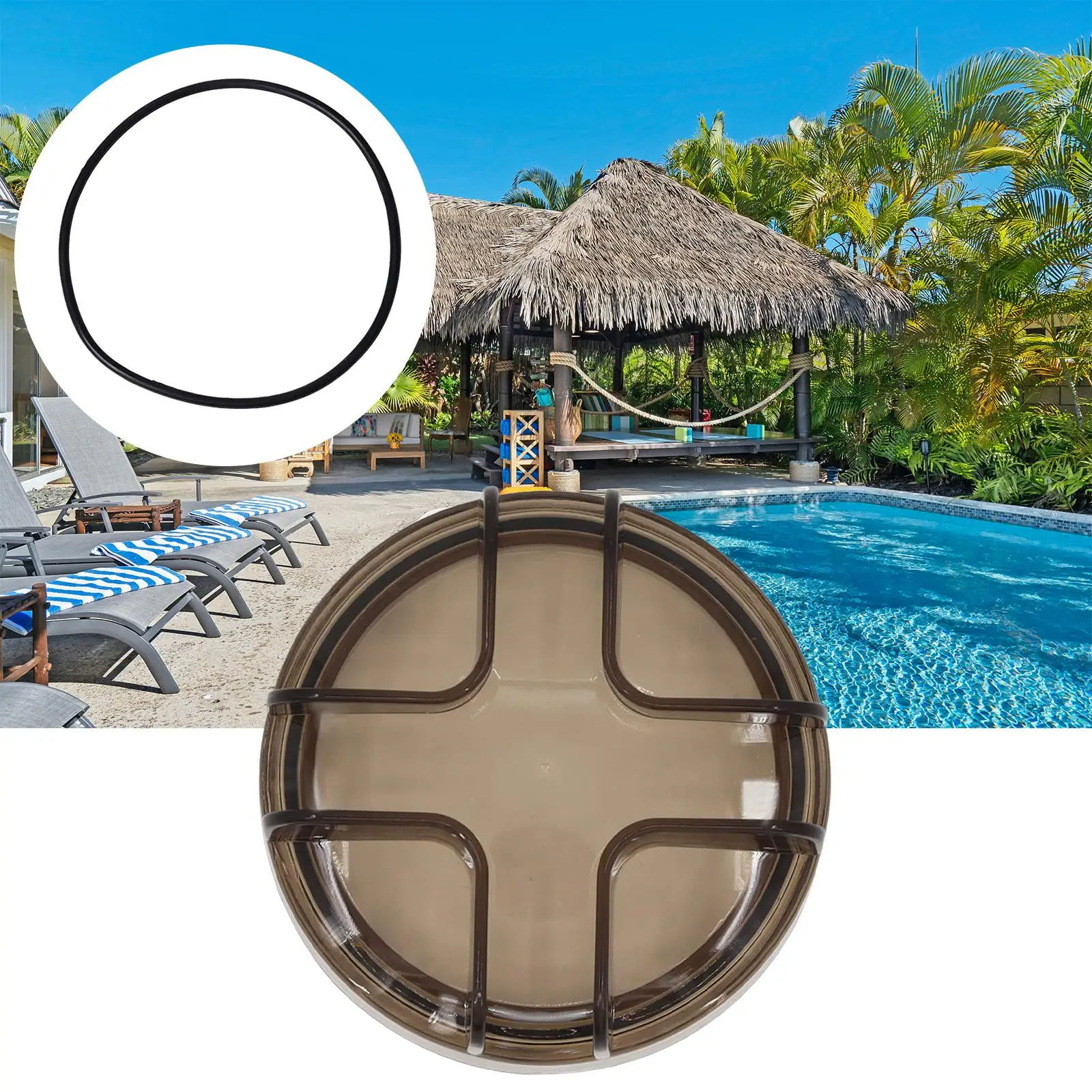 Swimming Pool Pump Strainer Lid Round Accessories above Ground Swimming Pool Durable Pool Pump Lid Pool Strainer Lid for 75110
