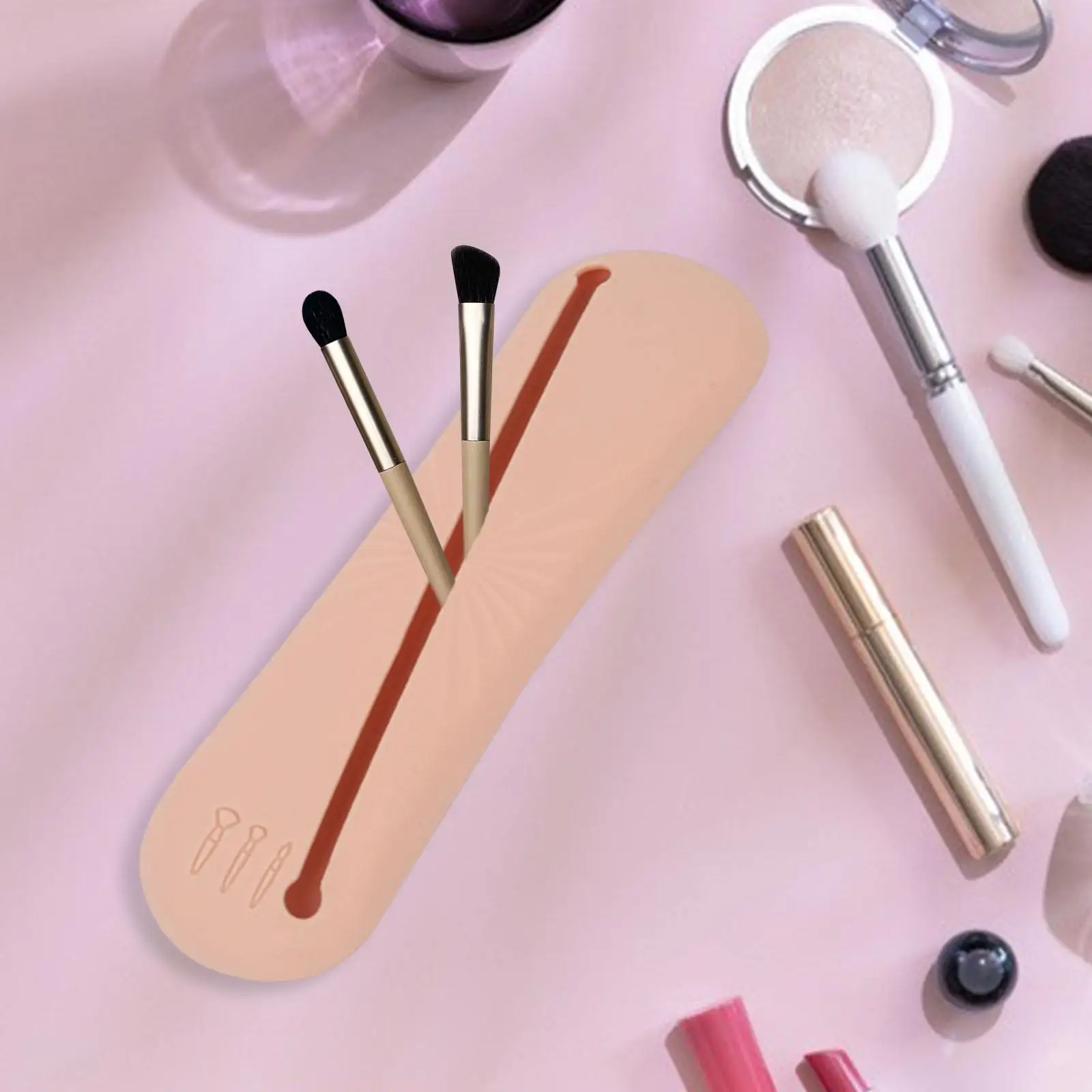 Makeup Brush Organizer Bag Storage Cosmetic Case Portable for Travel Woman