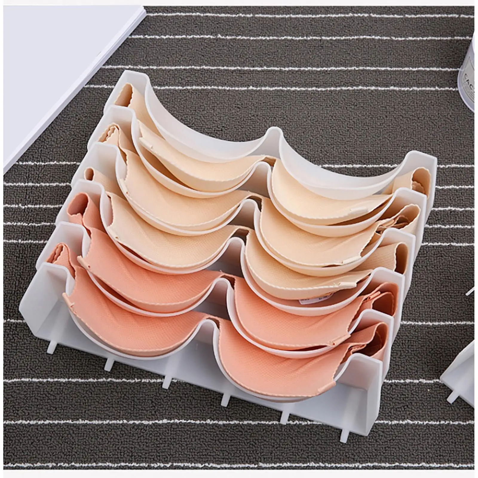 Bra Drawer Organizers Wardrobe Storage Organiser Clear Removable DIY Closet Storage Box for RV  Room Home Moving