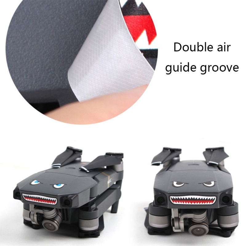 Aufkleber-Aufkleber, Hautschutz, Hai-Klebe-Kunst-Aufkleber, wasserdicht, stoßfest, für den Außenbereich, für Mavic Mini 2-Drohne – Detail 4