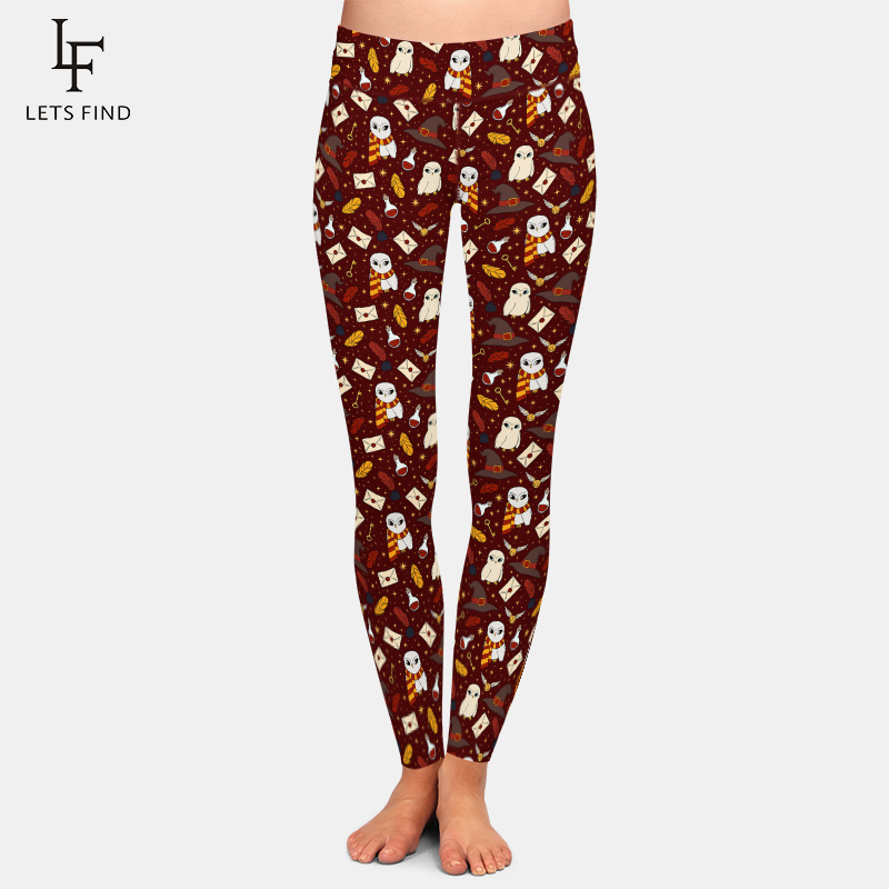 corujas e magia design completo leggins alta