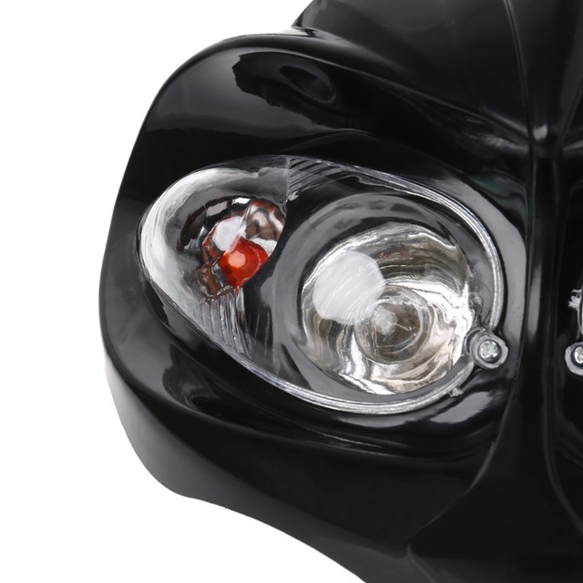 Motorbike Street Fighter Pit Bike Fairing LED Headlight Headlamp