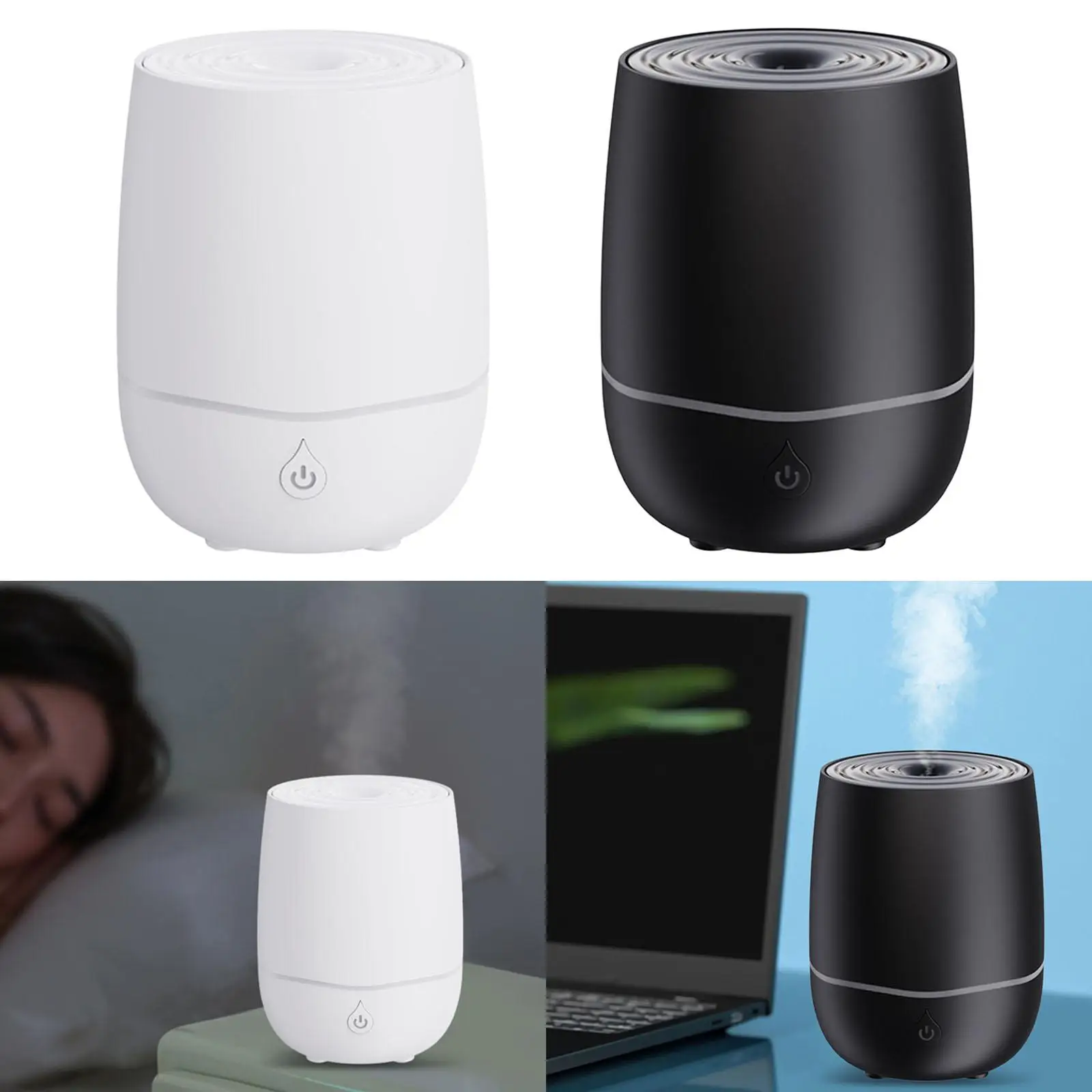 Air Humidifier Colorful Light Essential Oil Diffuser for Desktop Car Bedroom