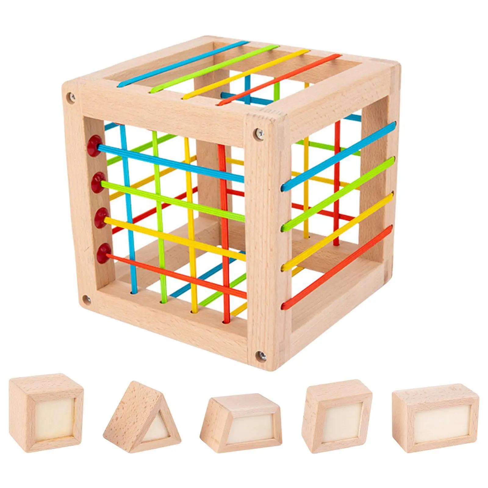 Montessori Block Shape Toys for Boys Girls,  4 5 6 Birthday Gifts