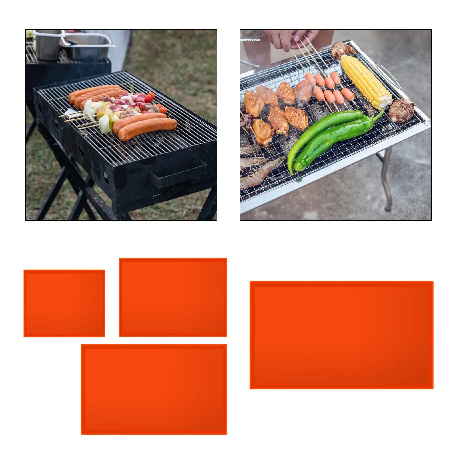 Silicone Griddle Mat Grill Mat Protective Mat Cover Nonstick Bakeware High