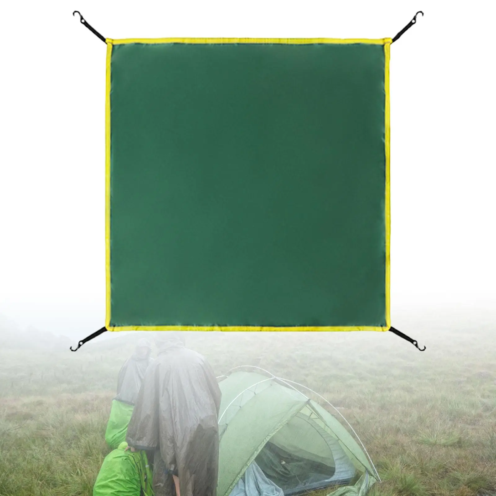 Rainfly Sun Protection Portable Rainproof Waterproof Tent Top Cover Tarp for Hiking Camping Backpacking Travel Outdoor Supplies
