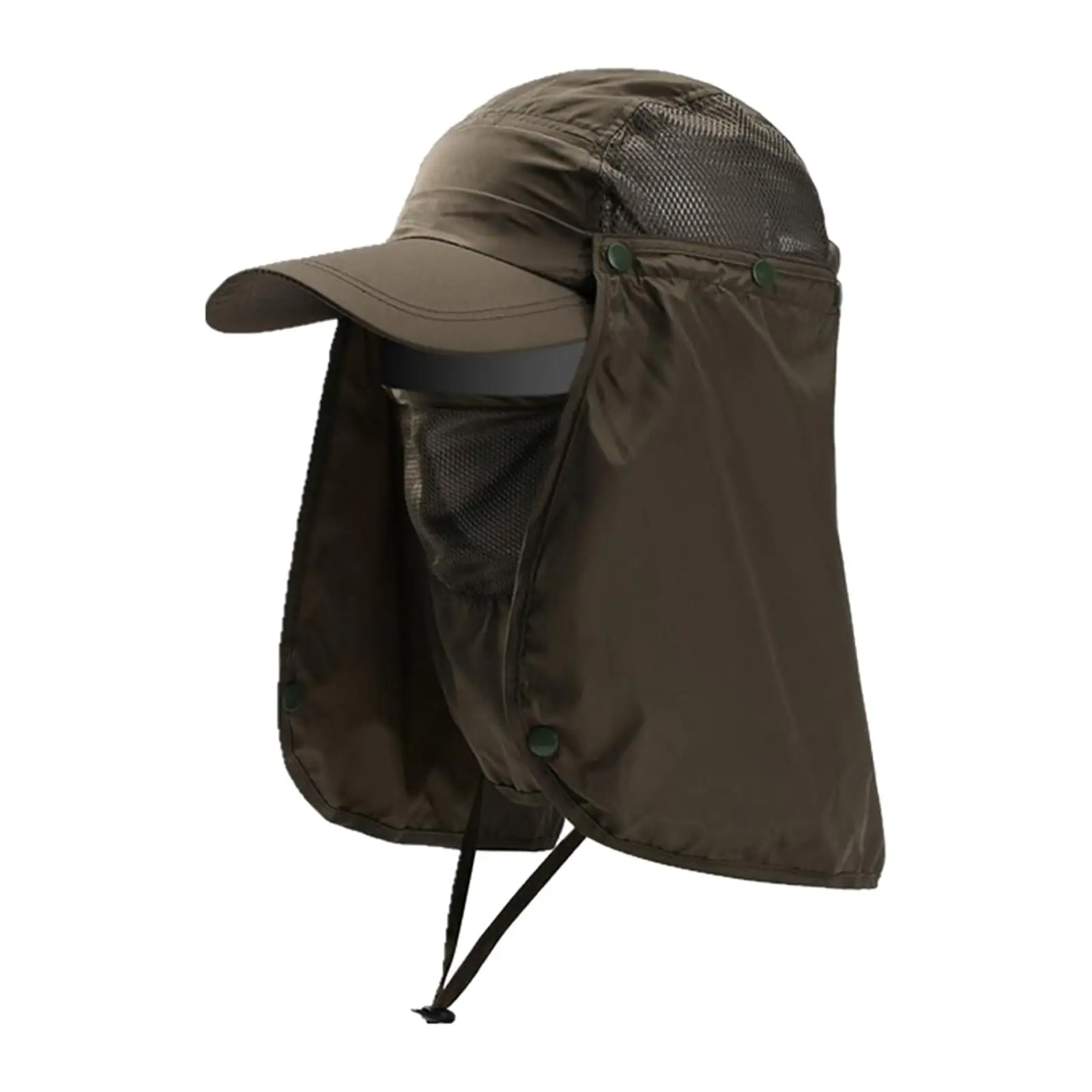 Outdoor Hiking Hat with Removable Face Neck Flap Cover Baseball Cap Dustproof Sun Cap for Cycling Travel Hiking Men Women Unisex
