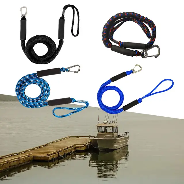Bungee Dock Line Boat Ropes Boat Docking Rope Mooring Rope Marine Dock Line  Anchor Cord Stretch
