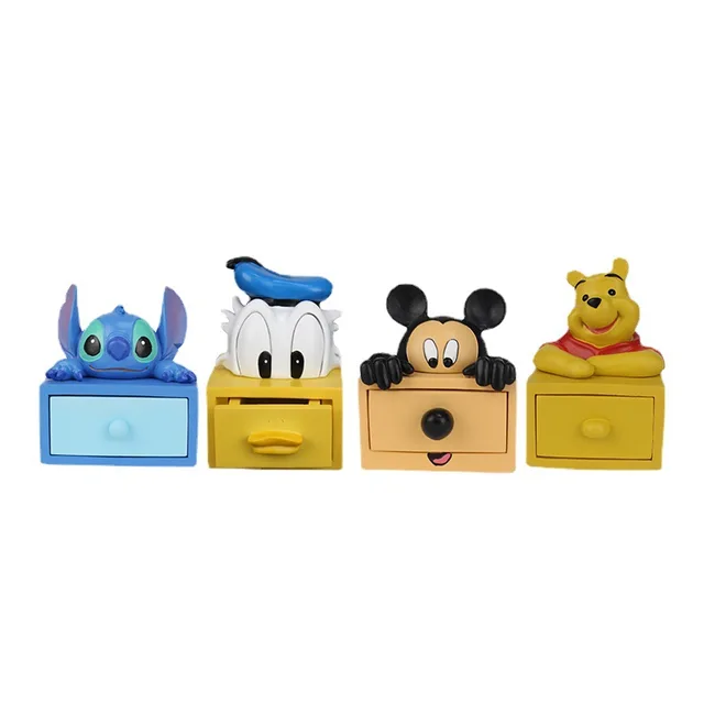Cartoon Pooh Bear Mickey Mouse Donald Duck Stitch Jewelry Box Creative