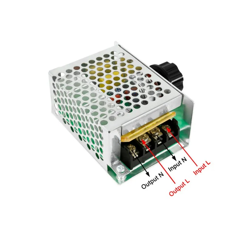 Description Picture 5 of item4000W AC 110V-220V SCR Adjustable Motor Speed Controller Control Dimming Dimmers Voltage Regulator Thermostat Import High-power