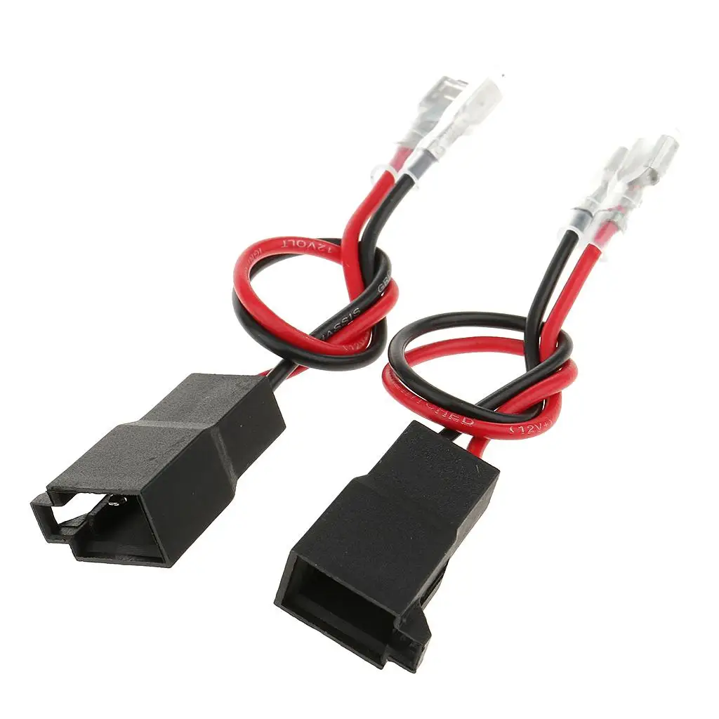 2 Pieces Car for audio Speaker Wire Harness Connector for vw for audi      High quality ABS molded connector
