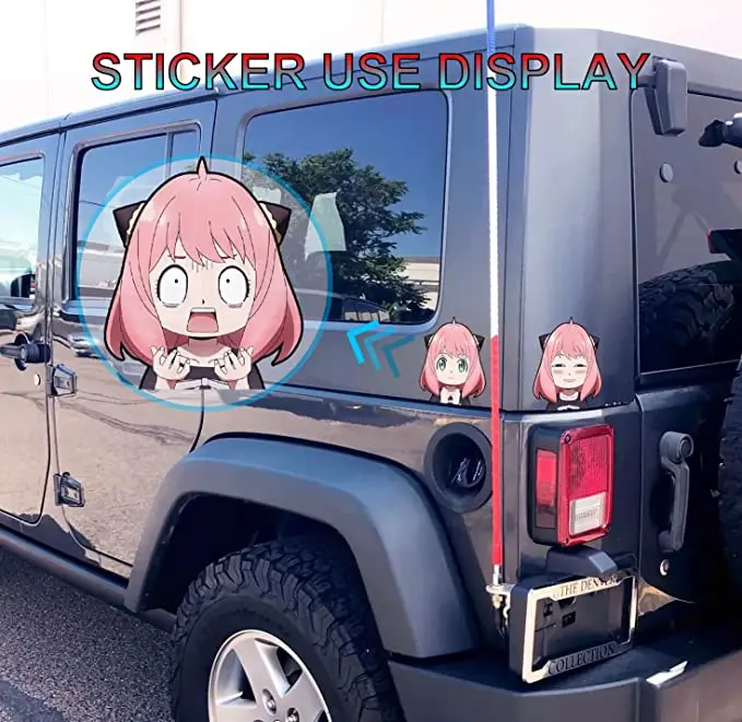 Daki Ume Demon Sticker Demon Slayer Anime Lenticular Motion Sticker Waterproof Decals for Cars,Laptop, Refrigerator, Etc.