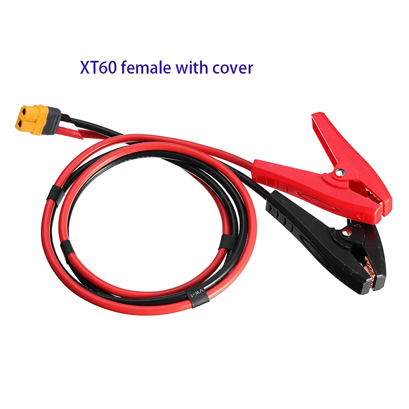 Alligator Clip to XT60 Female Plug Cable 14AWG 50CM Silicone Wire For ISDT Q6 Charger RC Battery Clamps Crocodile Clips sony ac adapter