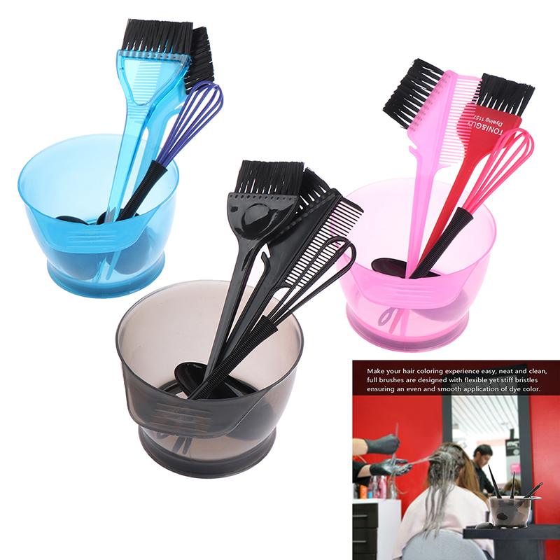 Description Picture 3 of itemHair Dye Color Brush Bowl Set With Ear Caps Dye Mixer Hairstyle Accessorie