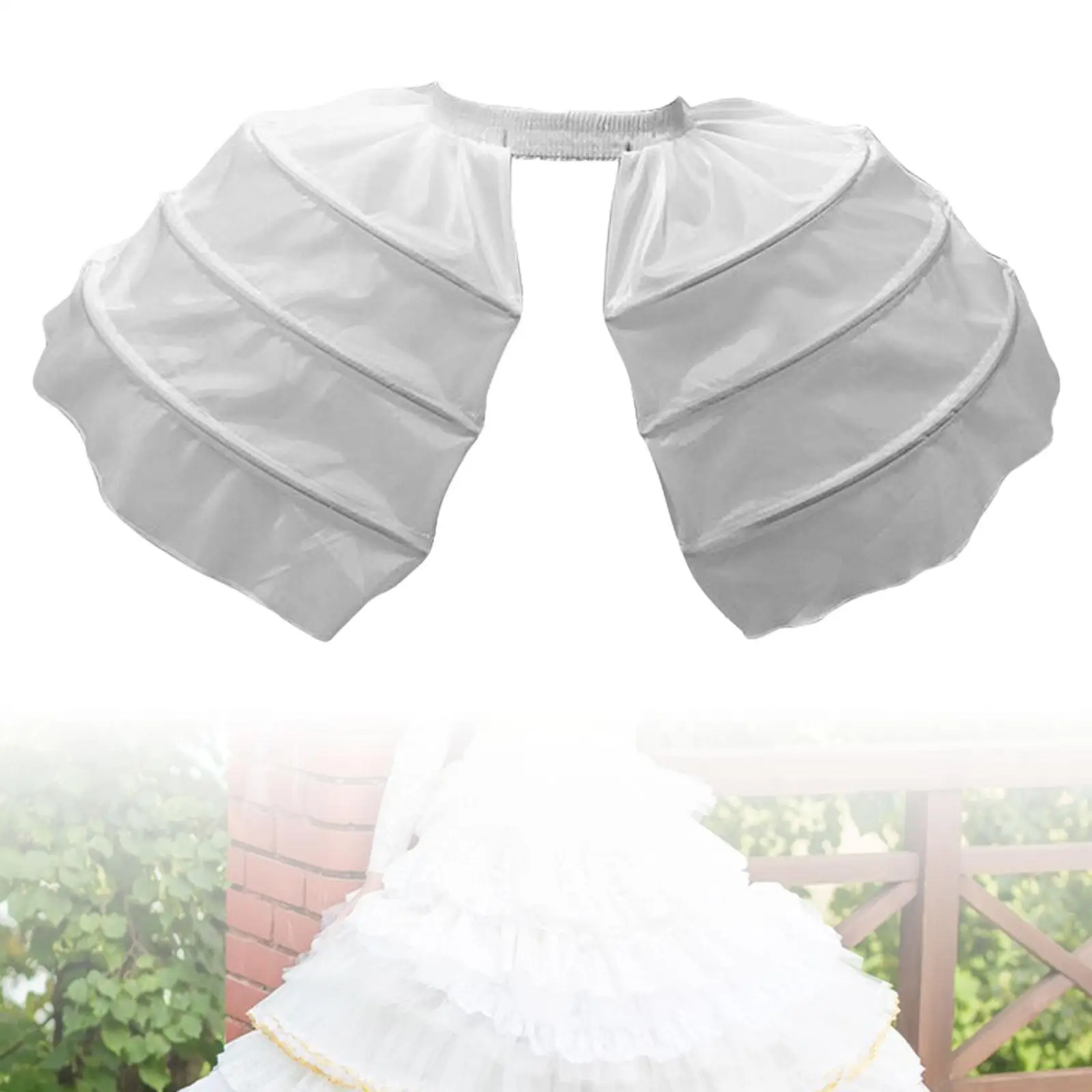 Dress Bilateral Petticoat Baroque Cage Dress Stage Performance Crinoline Underskirt for Girls Ladies Women Costume Role Play