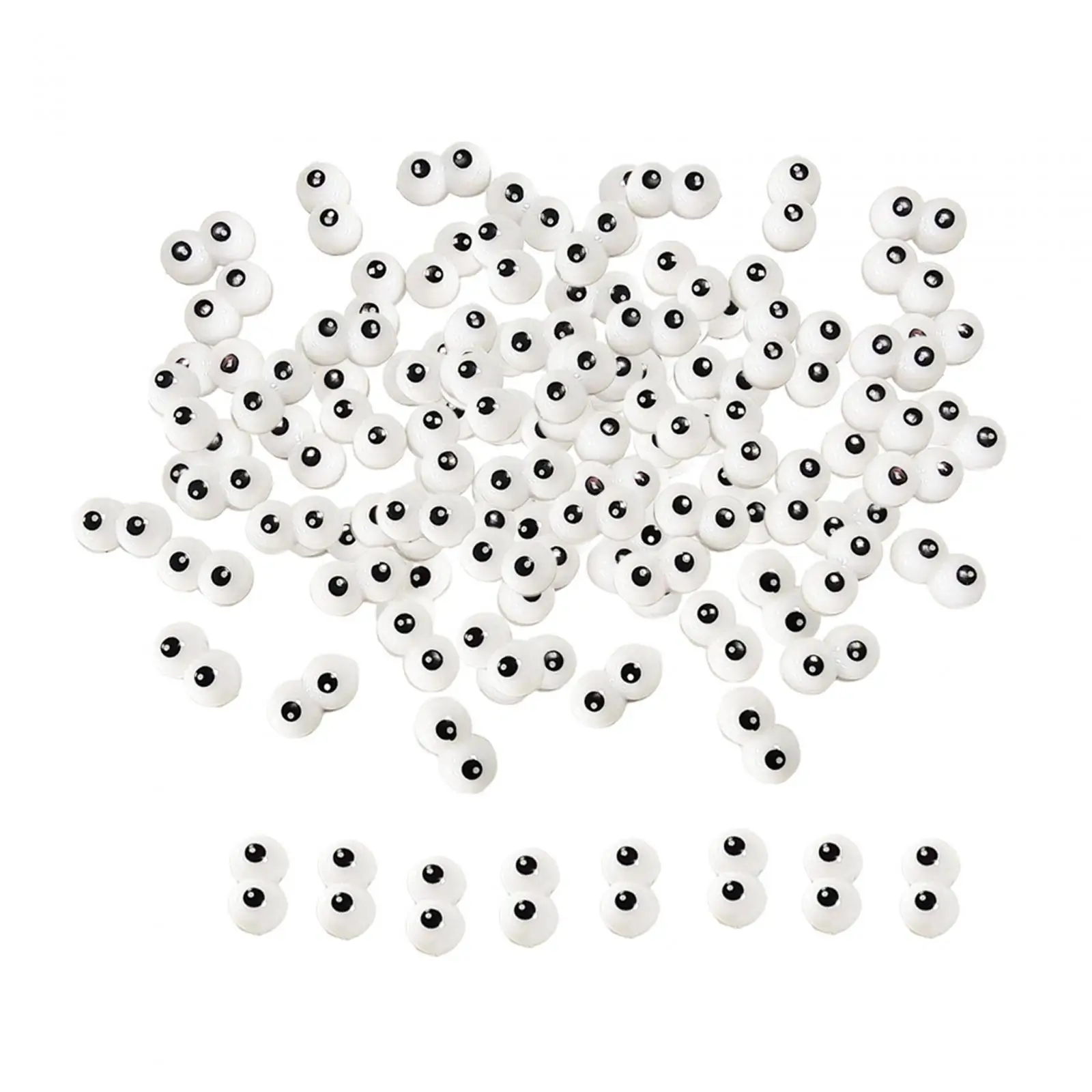 100Pcs Siamese Eye Accessories Festival Crochet Eyes Projects Puppet Toy Crafts Supplies Plush Doll Accessory Safety Eyes