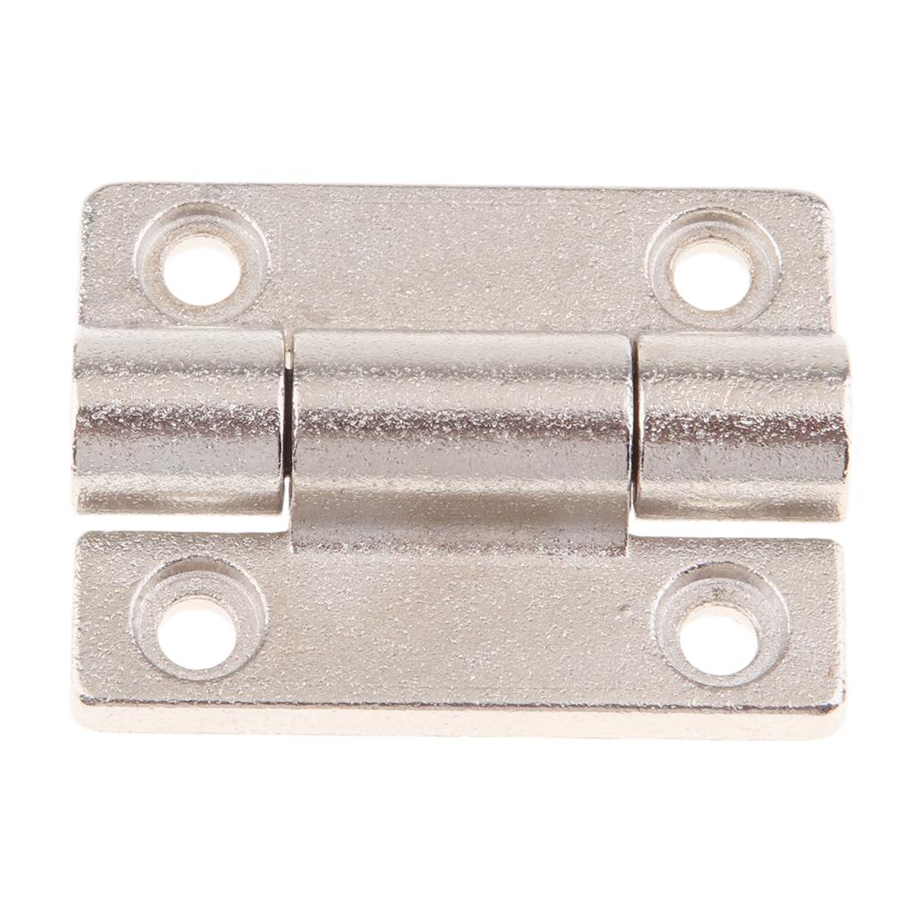 45x34mm 4 Countersunk Holes Adjustable Torque Position Control Hinge Silver