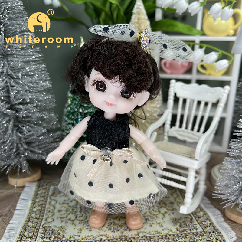 Neue Kawaii 1/12 Baby Tasche Puppe 10cm Ob11 Puppen Mit Kleidung Outfit Kleid Überraschung Bjd Puppen Figur Aktion Spielzeug für Mädchen Geschenke – Detail 23