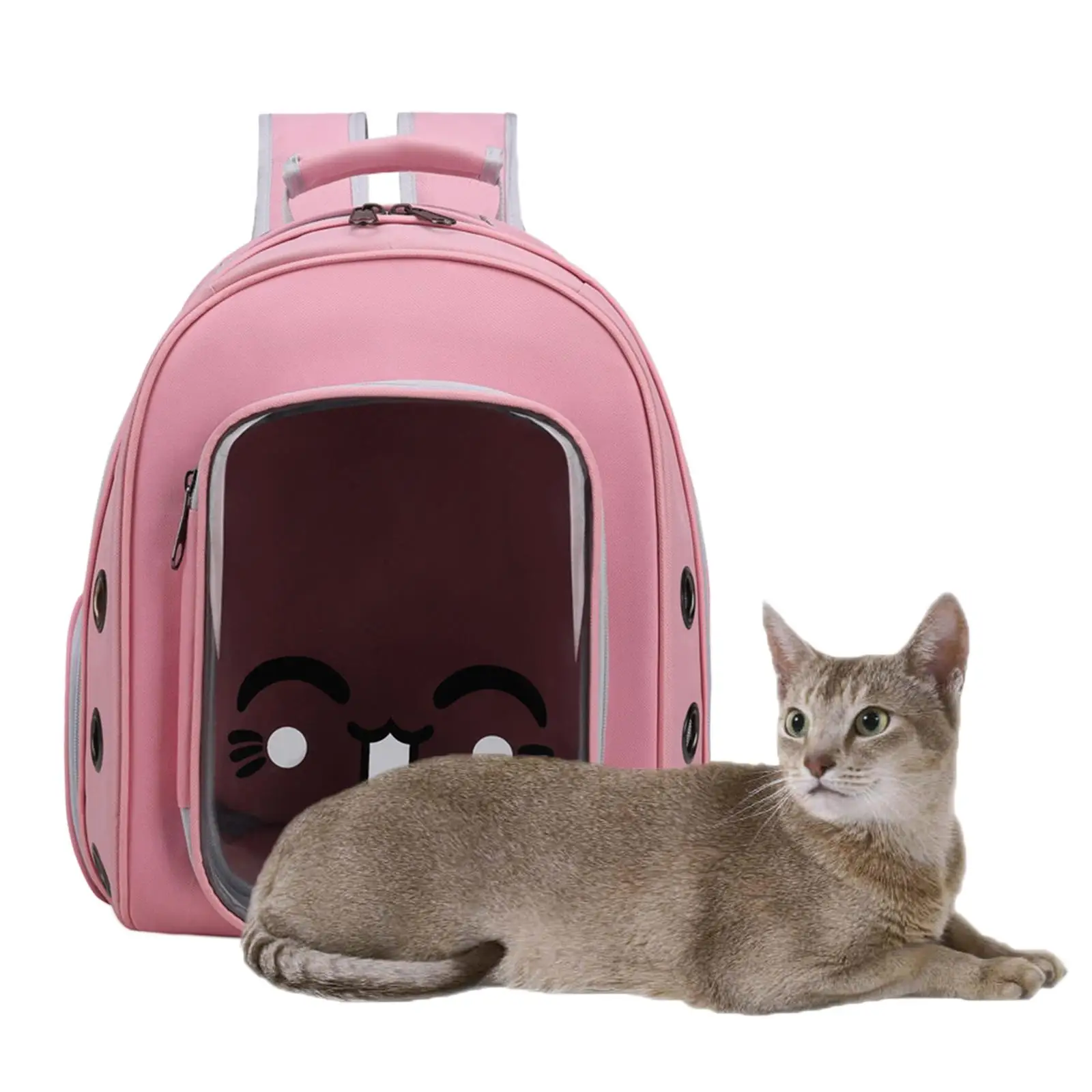 Pet Carrier Small Cat Dog Backpack Puppy Transparent Holder Breathable Bag