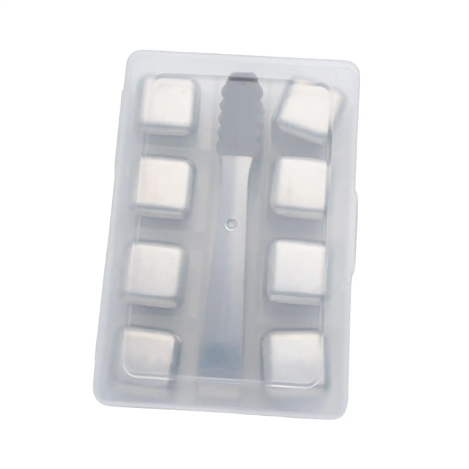 Stainless Steel Ice Cubes Reusable 2.5cm Drinks Chilling Stones Ice Cubes for Cocktail Juice Whisky Wedding Home
