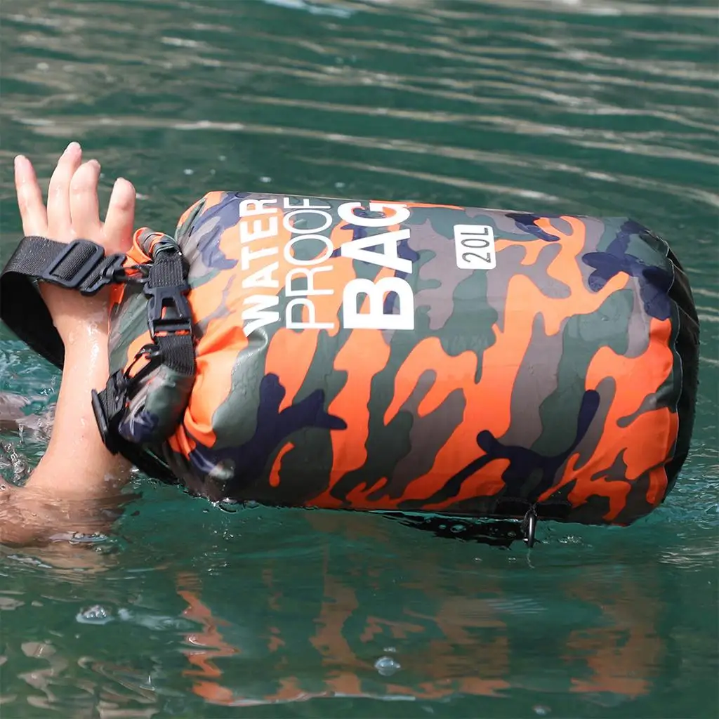 5L/10L/ 20L Waterproof Dry Bags Kayaking Rafting Floating Waterproof Dry Bags Swimming Camping Hiking Travel Accessories