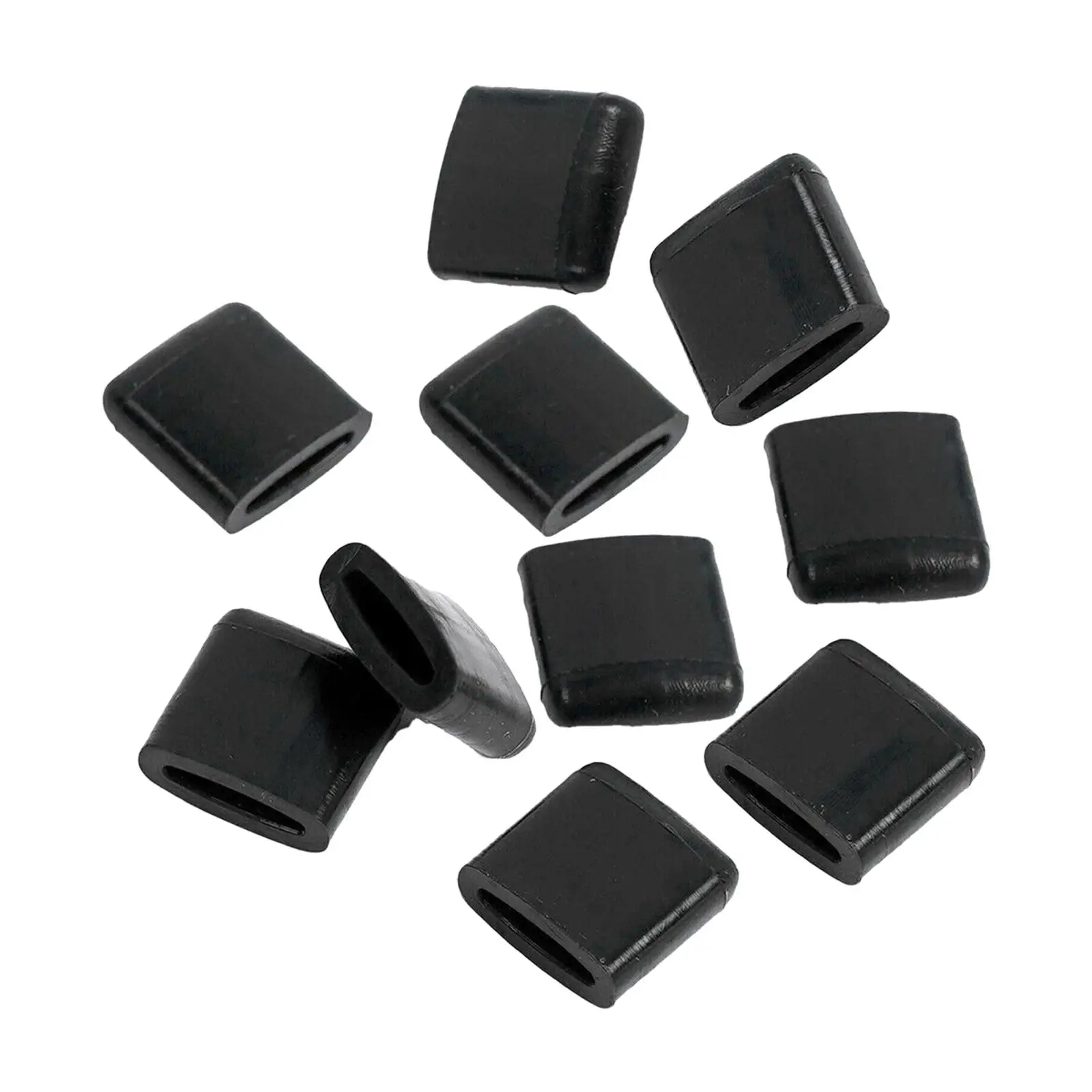 10Pcs Air Fryer Rubber Bumpers Rubber Tips Lightweight Protective Feet, Non Scratching Household Rubber Black Replacement Parts
