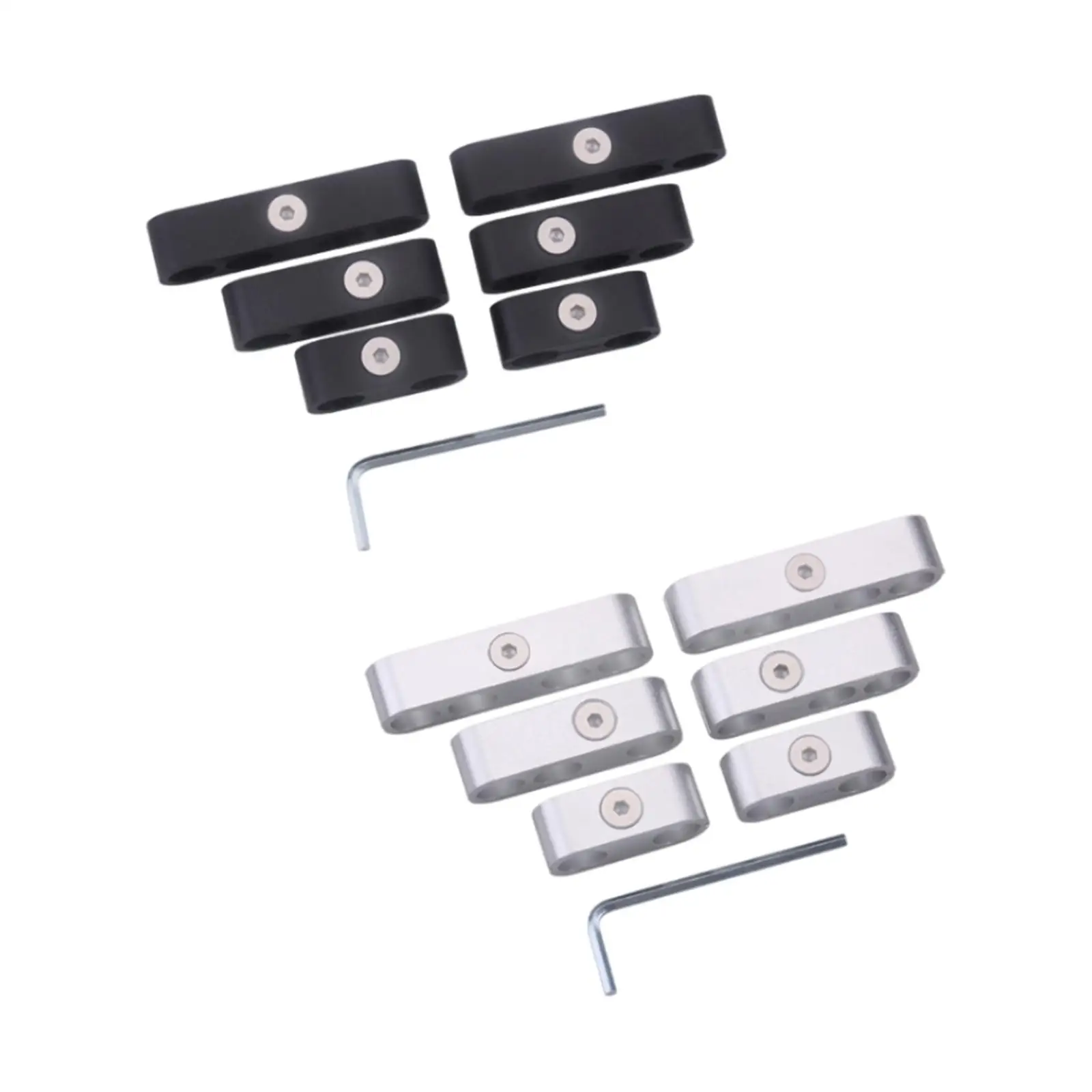 6x Engine Spark Plug Wire Separators Dividers Looms Easy to Install Accessories Durable High Performance with 1 Wrench