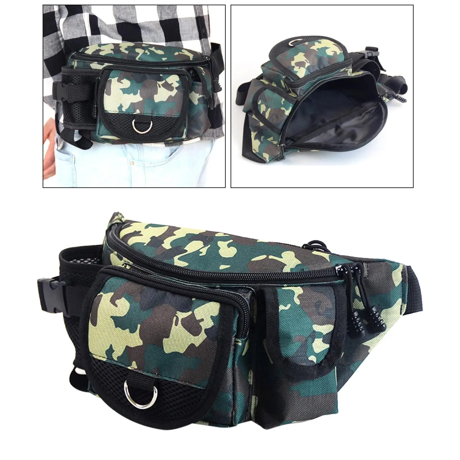 Portable Fishing Tackle Bag Waterproof  Fishing Multifunctional Shoulder Waist Lure Bag Storage