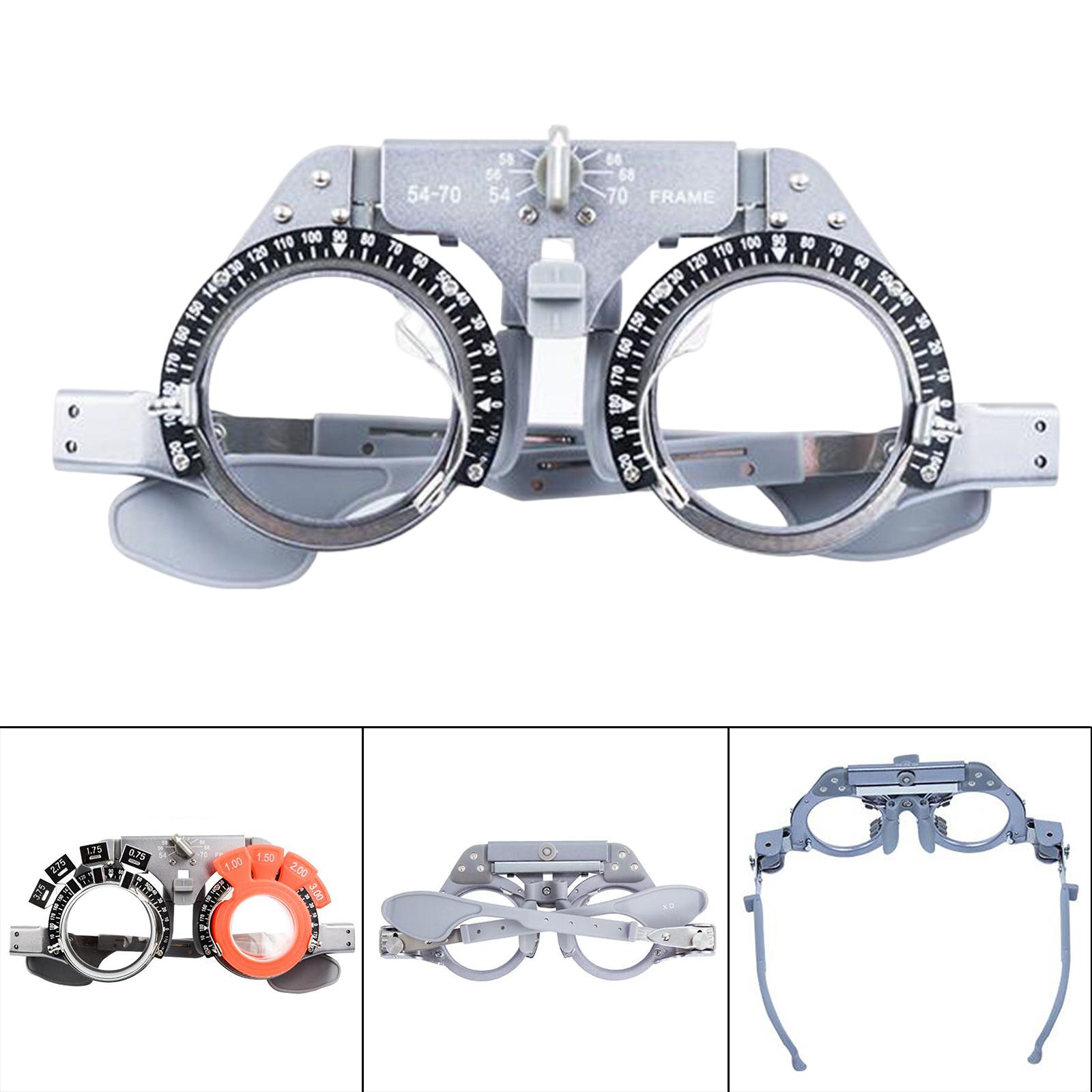 Unisex Optical Trial Lens Frame Eye Optometry Lens Frame Vision Check Wear-Resistant Titanium for Shop Ophthalmic Hospital Adult